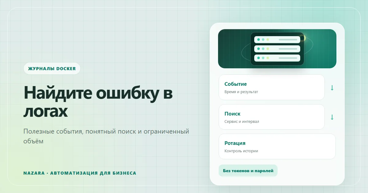 Управление журналами Docker на VPS